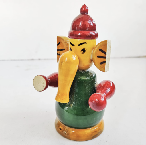 Wooden Ganesha Statue